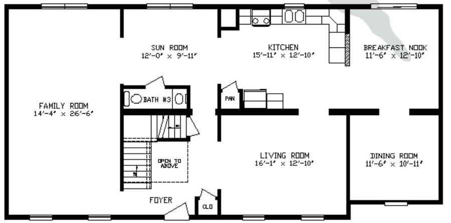Wilmington 3080 Square Foot Two Story Floor Plan